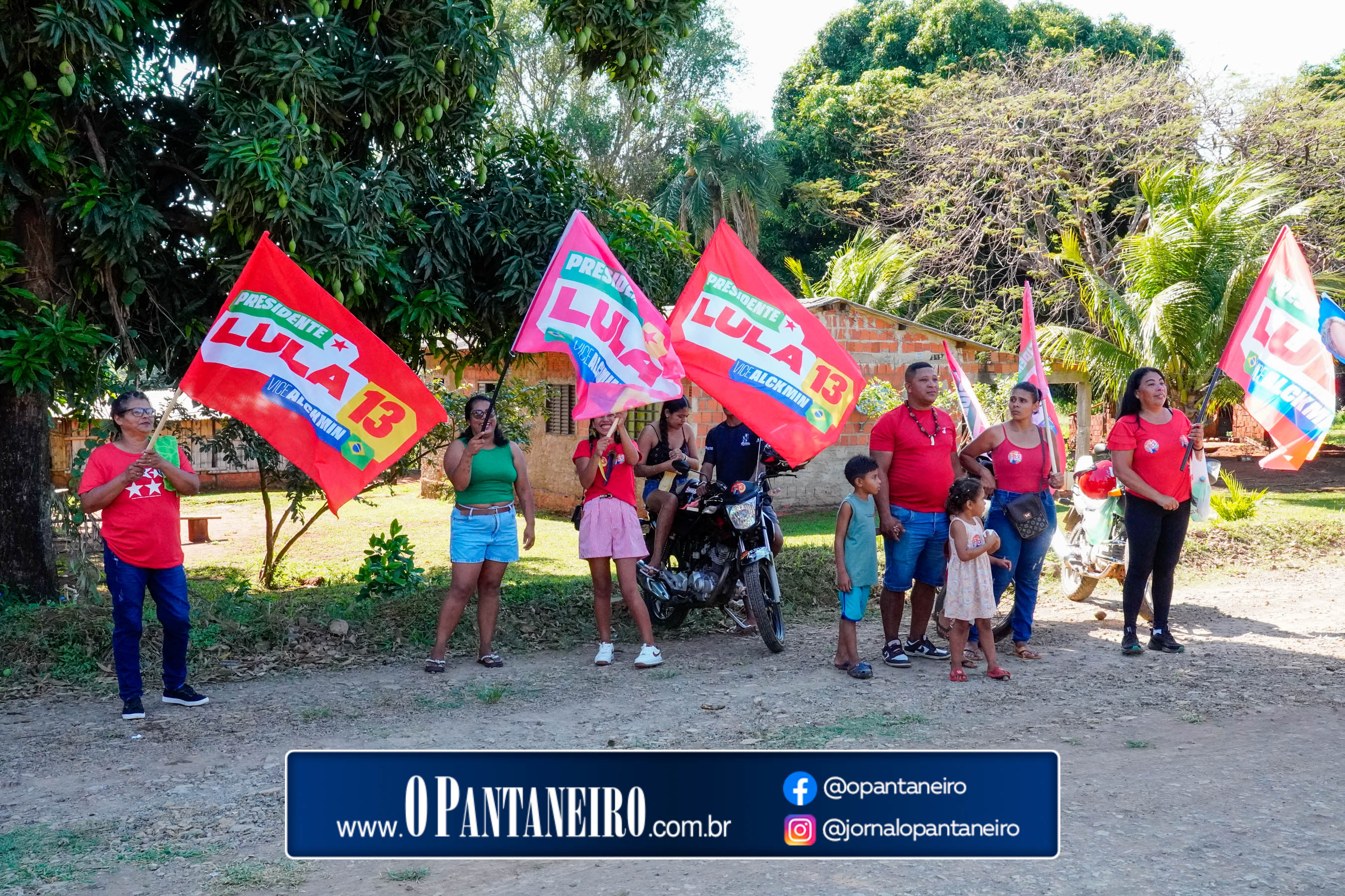 Carreata do Lula em Nioaque - Brejão e cidade O Pantaneiro
