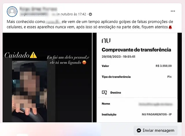 Morador da Vila Bancária cai em golpe e falso iPhone e perde R$ 3,9 mil