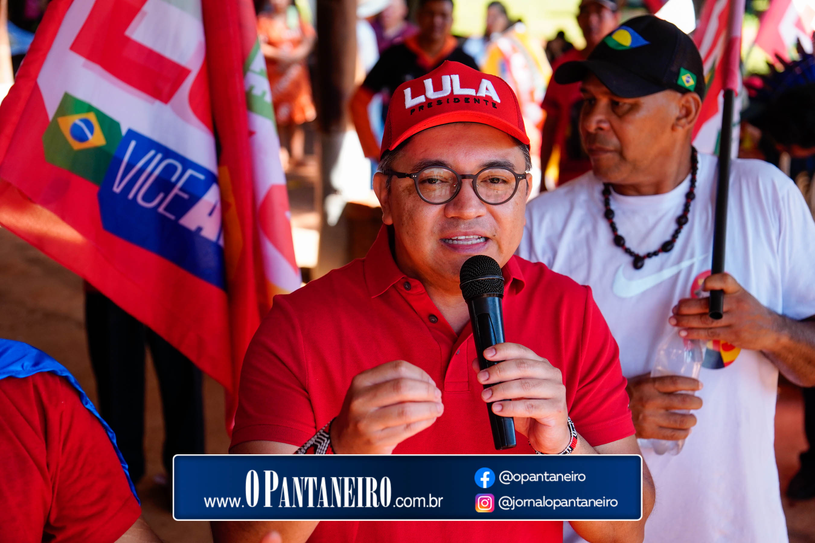 Carreata do Lula em Nioaque - Brejão e cidade O Pantaneiro