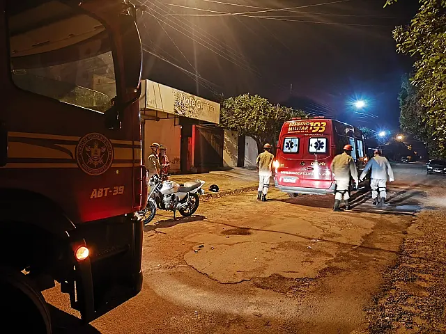 Motociclista se fere ao cair de moto em Anastácio