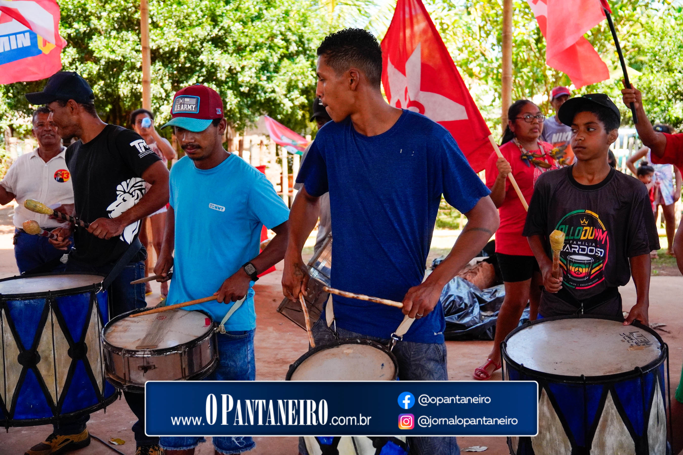 Carreata do Lula em Nioaque - Brejão e cidade O Pantaneiro