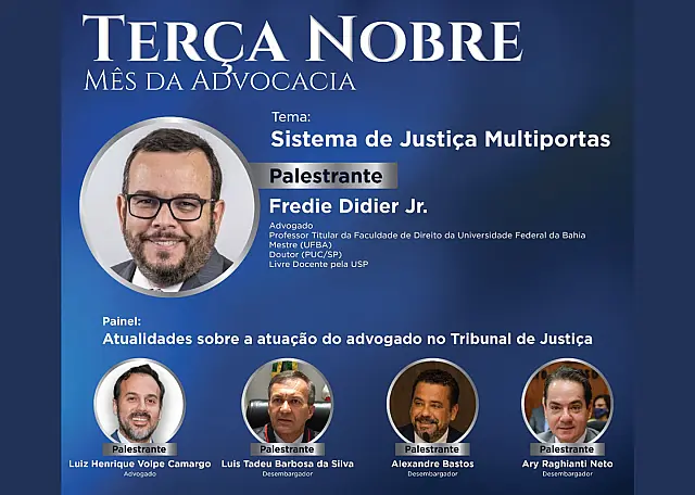Terça Nobre da OAB/MS contará com desembargadores do TJ