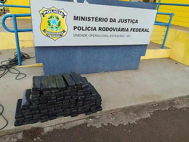 PRF apreende 71 kg de maconha na BR-163