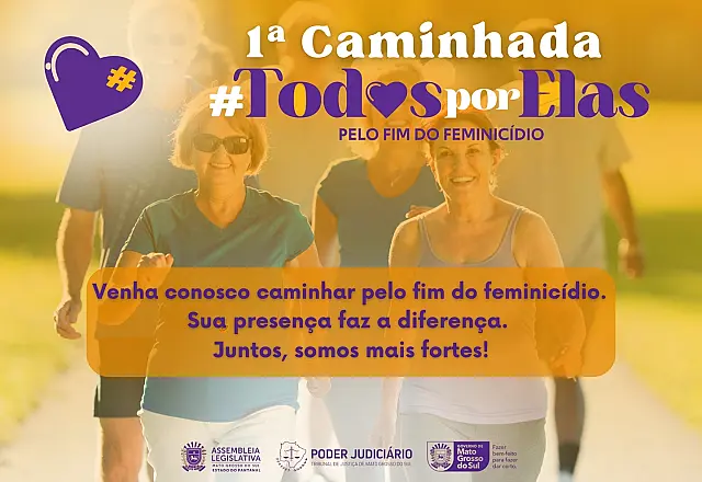 1ª Caminhada #TodosporElas será neste sábado no Parque das Nações