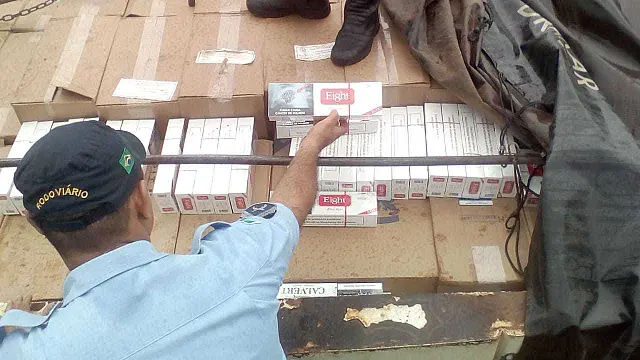 PM apreende cerca de sete milhões de maços de cigarros e 150 toneladas de drogas em 2019