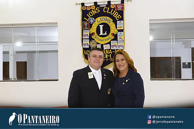 Posse da nova diretoria do Lions Clube de Aquidauana