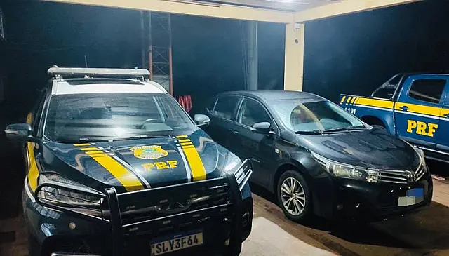 Mulheres são presas com carro furtado na BR-267