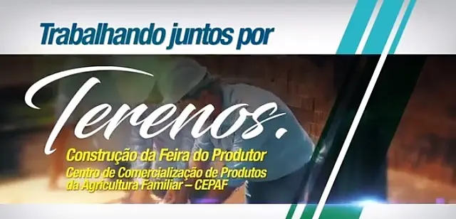Prefeitura de terenos inicia obras de construção da Feira do Produtor