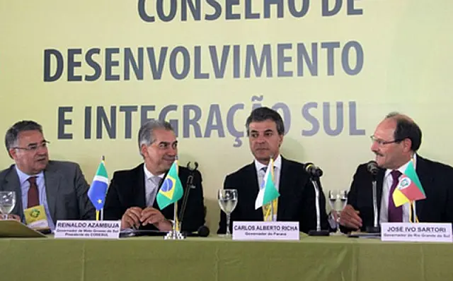 Reinaldo transmite presidência do Codesul para o governador Sartori