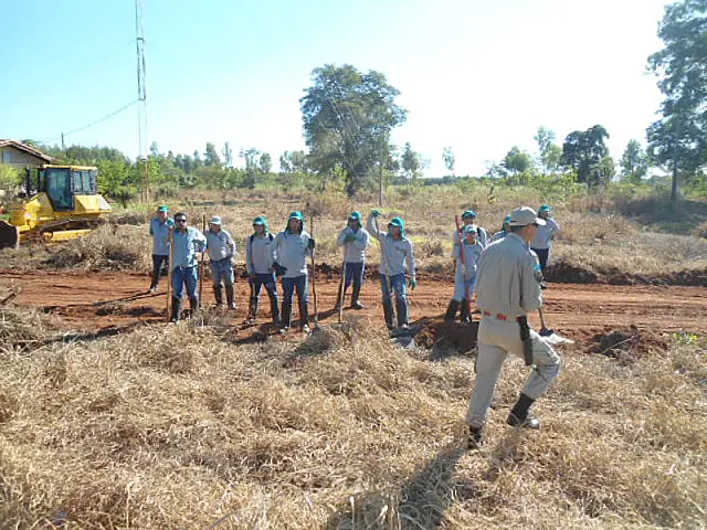 Empresa realiza treinamento de combate a incêndio florestal