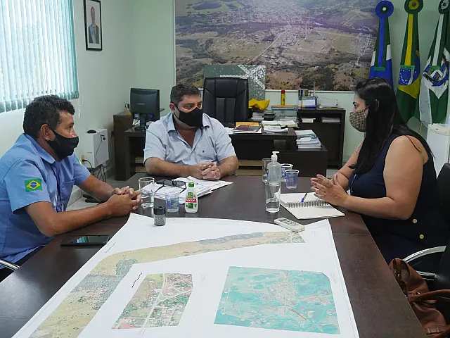 Prefeito se reúne com Sanesul para desenvolver projetos de água e esgoto