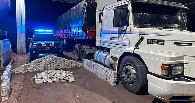 PRF apreende mais de meia tonelada de cocaína em Miranda
