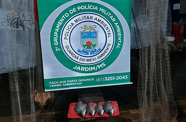 PMA apreende pescado e petrechos ilegais de pesca