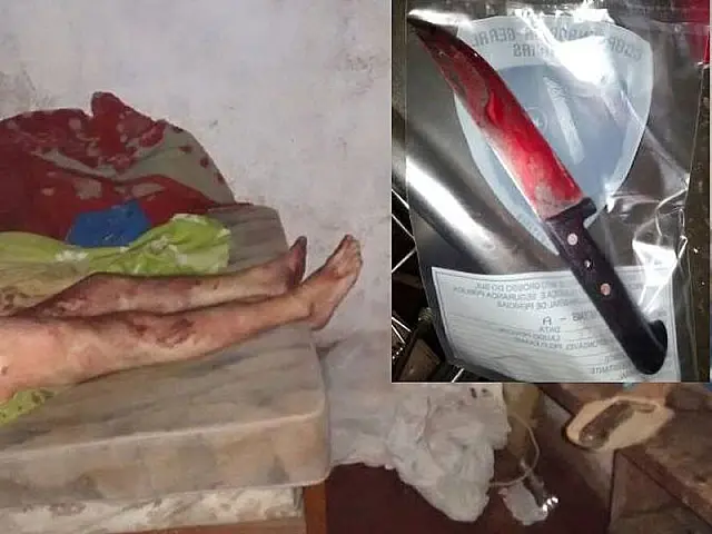 Jovem é suspeita de matar idoso a golpes de faca