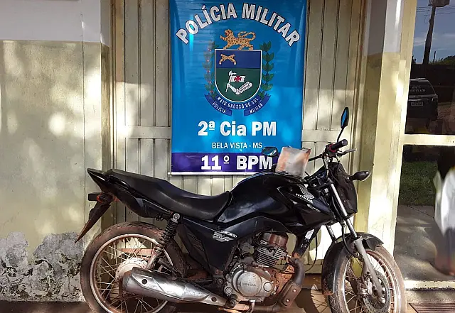 PM apreende motocicleta com sinal identificador de veículo automotor adulterado