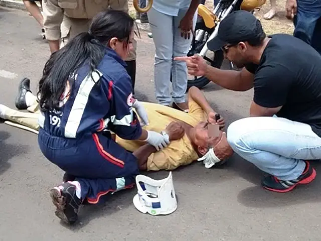 Após 12 dias em coma, morre idoso vítima de acidente entre moto e bicicleta