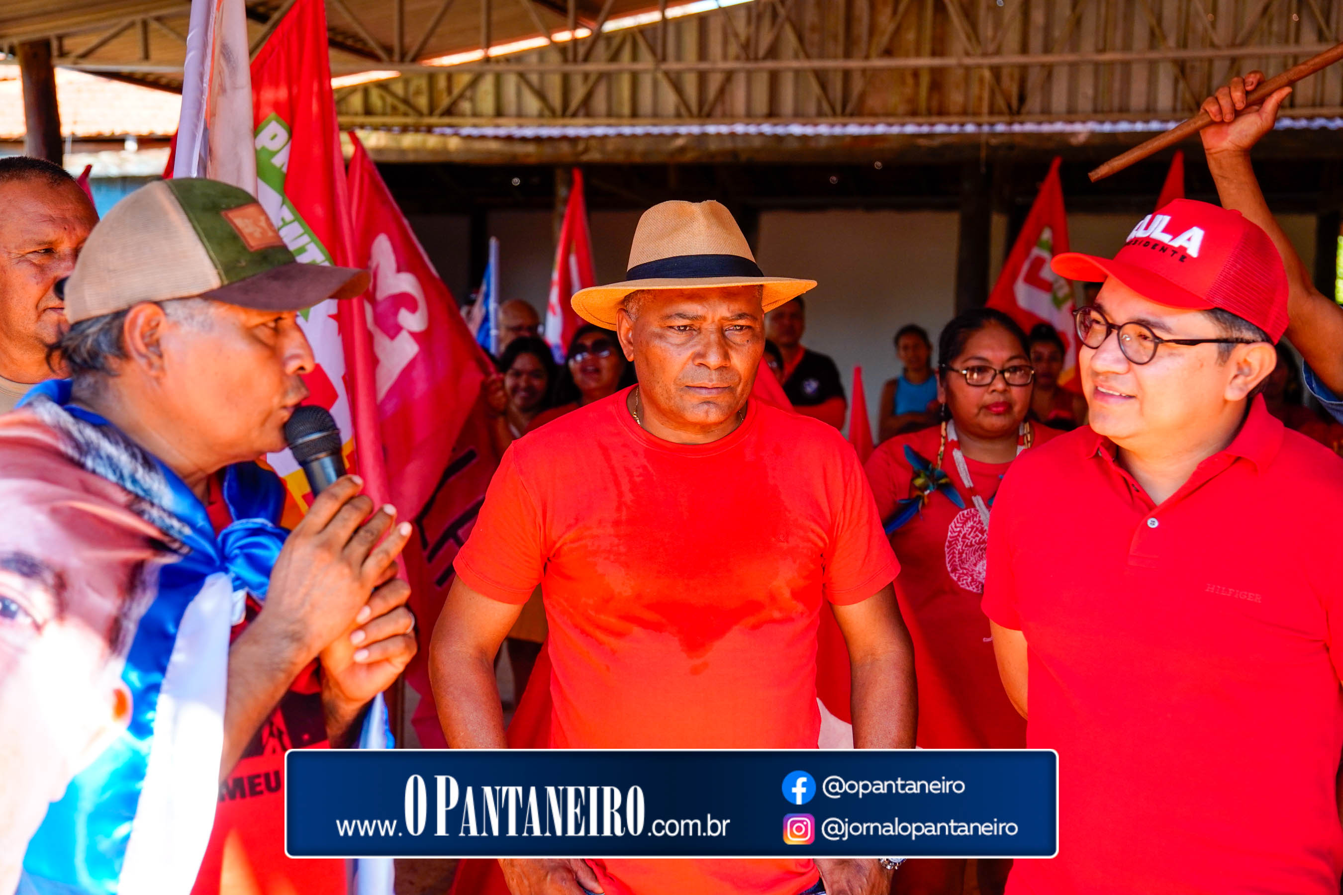 Carreata do Lula em Nioaque - Brejão e cidade O Pantaneiro