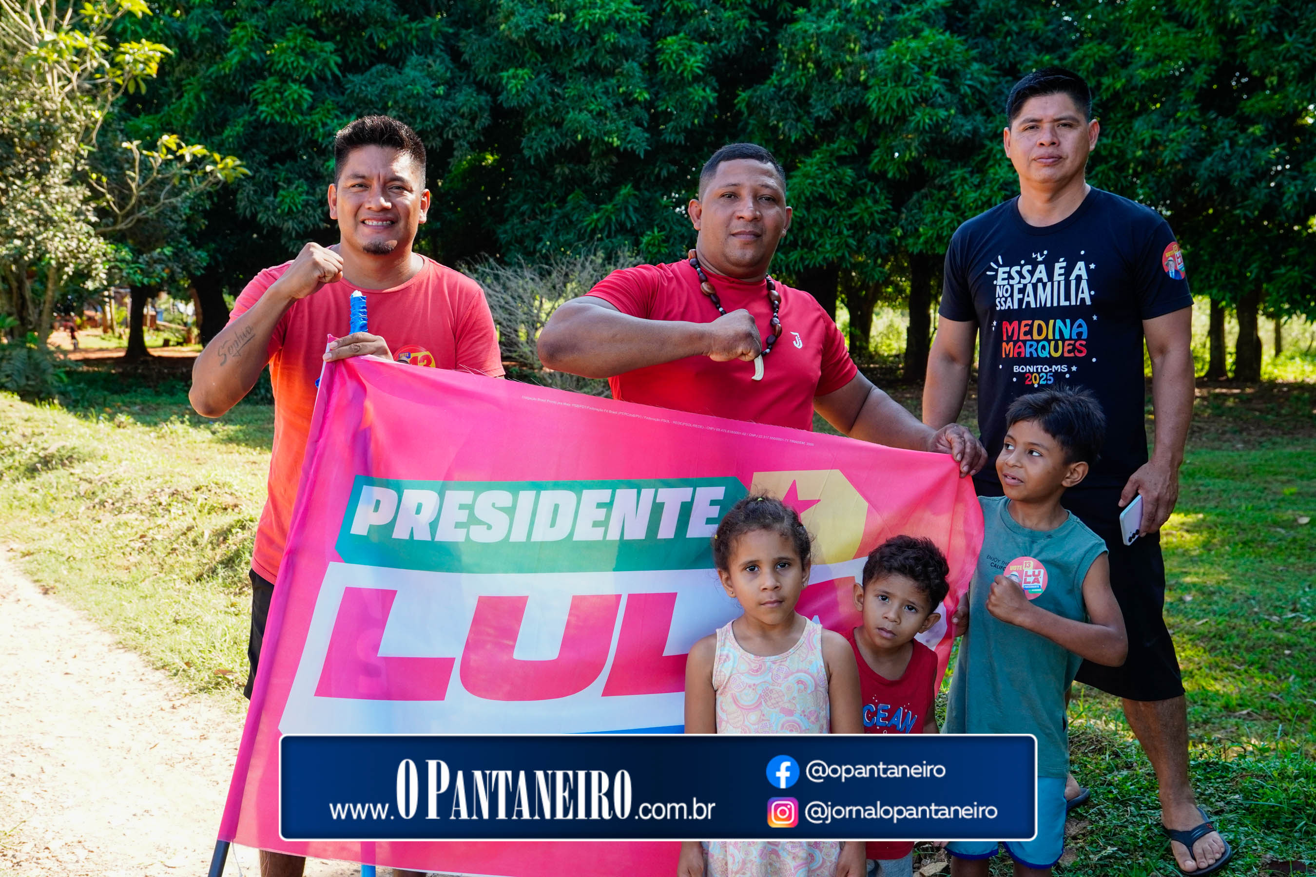 Carreata do Lula em Nioaque - Brejão e cidade O Pantaneiro