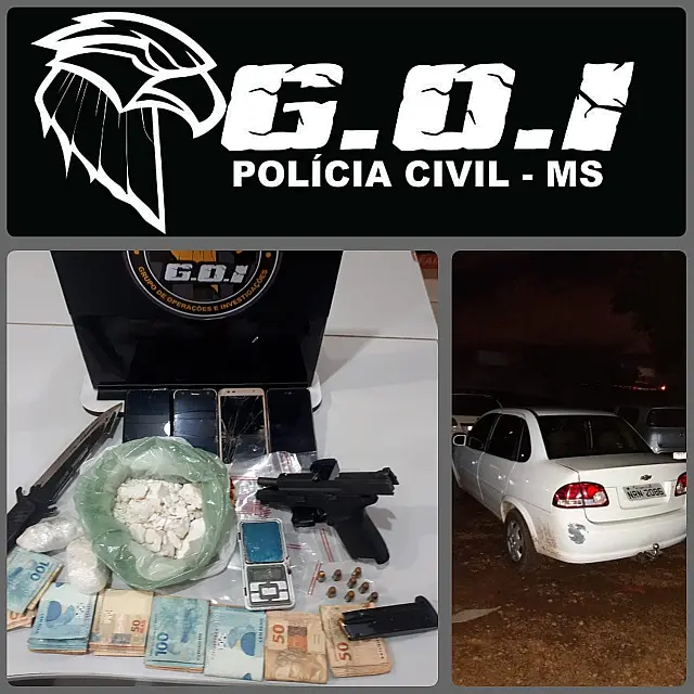 Suspeito de traficar drogas é preso com R$ 8 mil em espécie e cocaína pronta para a venda