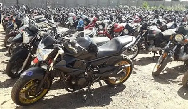 Detran/MS realiza Leilão de sucata aproveitável com mais de 200 motocicletas