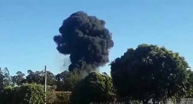 Fumaça no Alto Forno da Simasul Siderurgia 'assusta' população