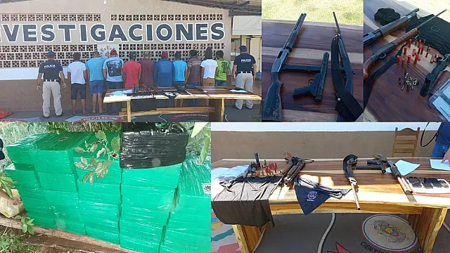 10 pessoas são presas com 'arsenal de guerra' e drogas