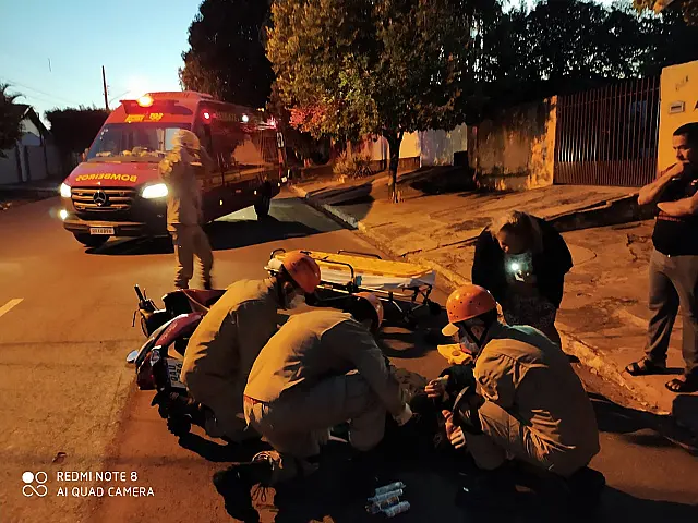 Em Aquidauana, motociclista foge de acidente sem prestar socorro à vítima