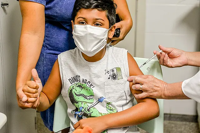 Em MS, 223.993 doses de vacinas contra a Covid-19 foram aplicadas em crianças