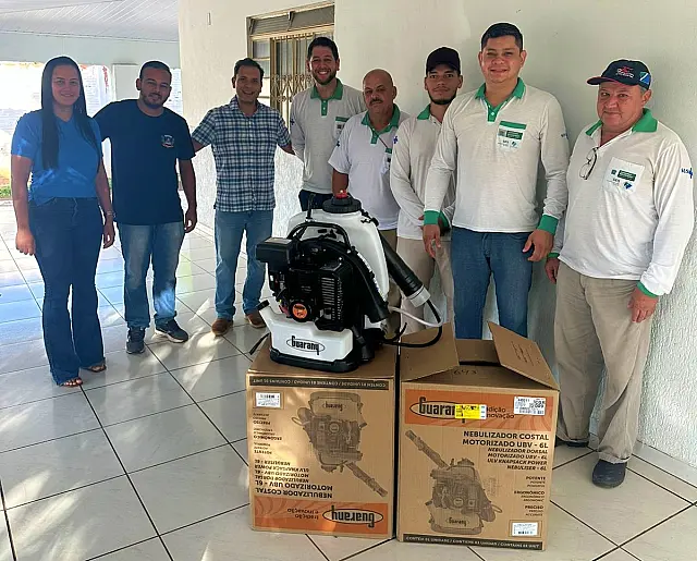 Anastácio recebe duas bombas costais motorizadas para reforçar combate às arboviroses