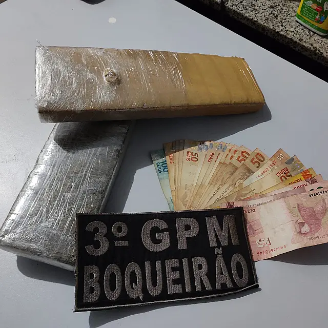 PM de Boqueirão apreende dois tabletes de maconha