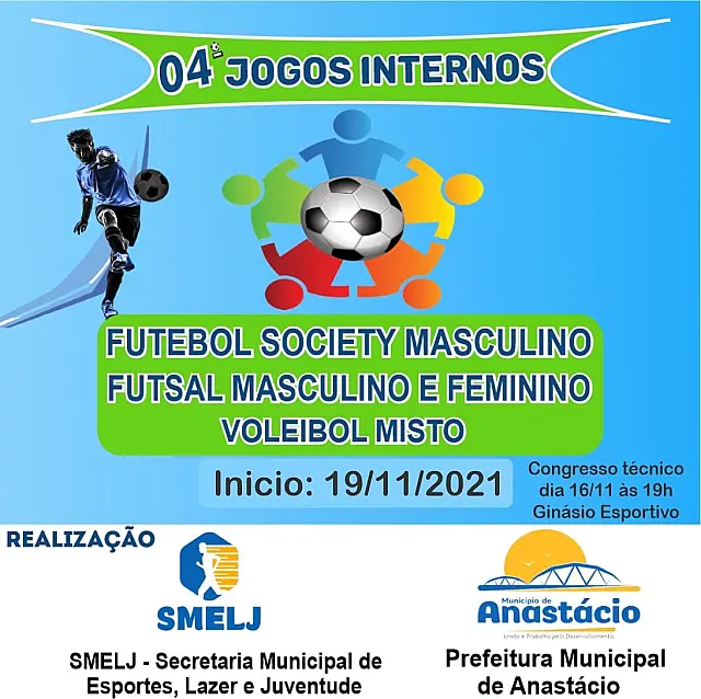 Anastácio anuncia 4ª edição de Jogos Internos