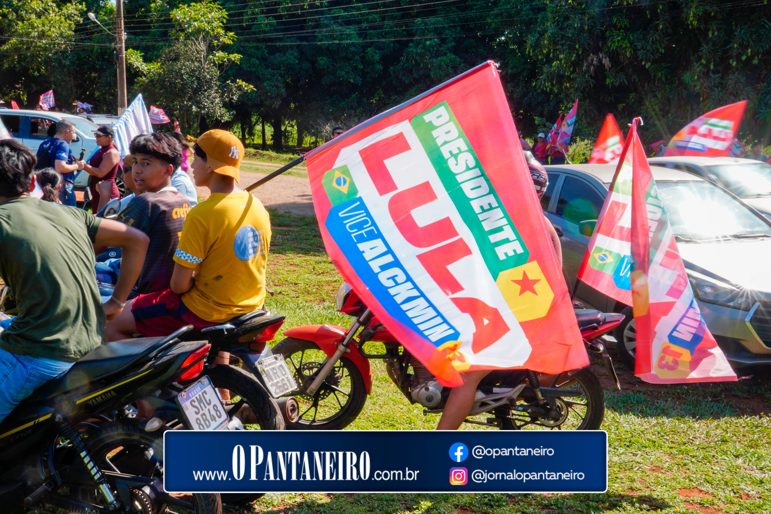 Carreata do Lula em Nioaque - Brejão e cidade O Pantaneiro