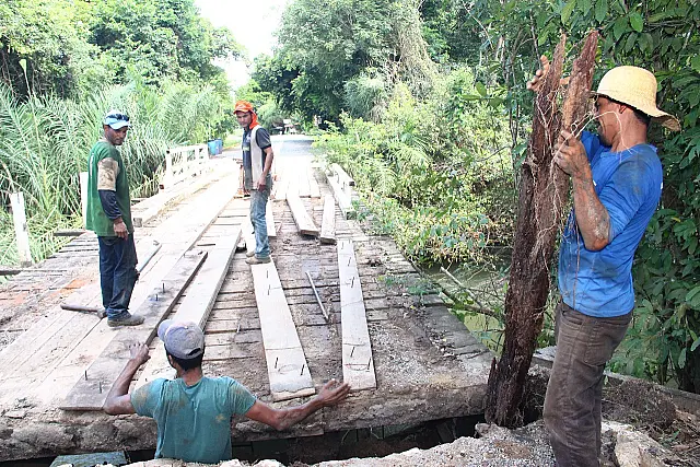 Começa reforma da ponte do Formoso, no acesso ao Balneário