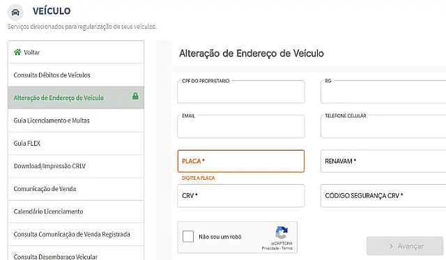 Detran Digital: proprietários de veículos e condutores devem atualizar endereços pela internet