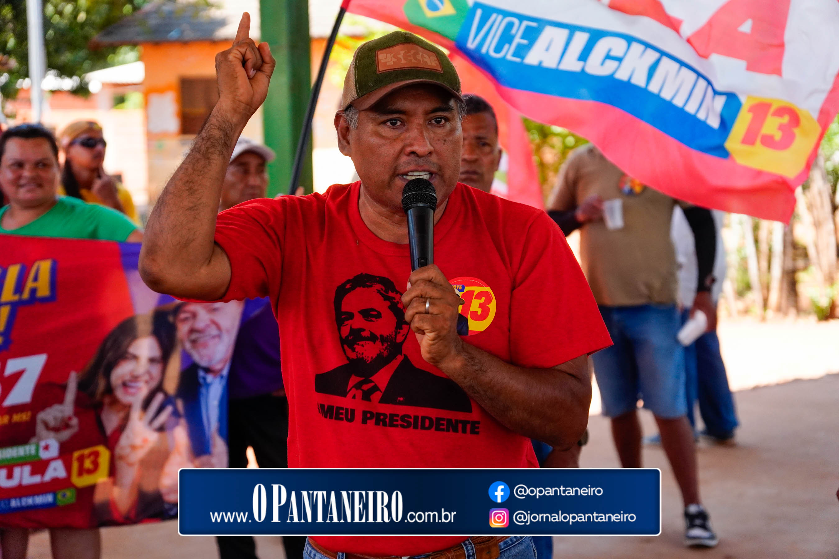 Carreata do Lula em Nioaque - Brejão e cidade O Pantaneiro