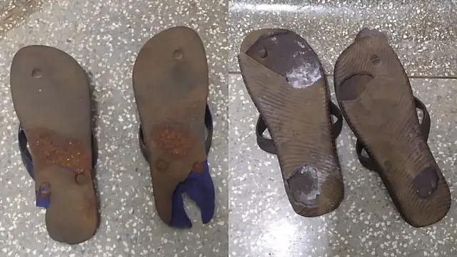 Presos são flagrados com droga camuflada no chinelo em Dourados
