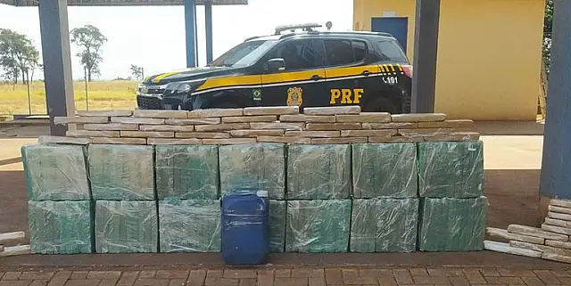 PRF apreende 1,4 tonelada de maconha em Sidrolândia