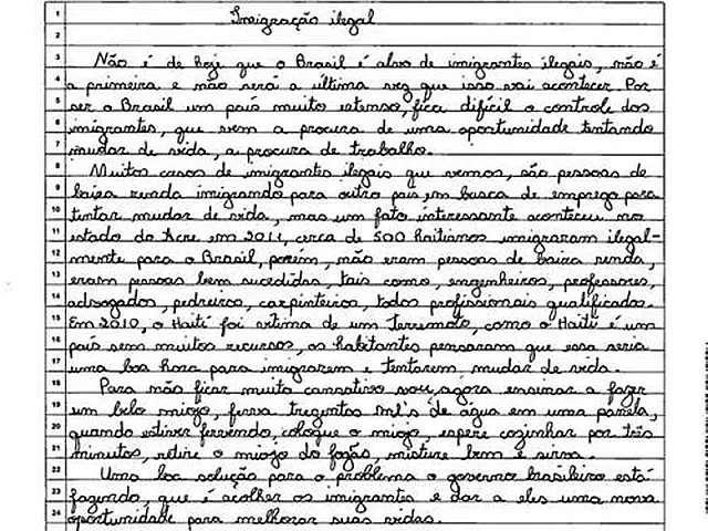 Enem 2012: estudante escreve receita de miojo na redação e recebe nota 560
