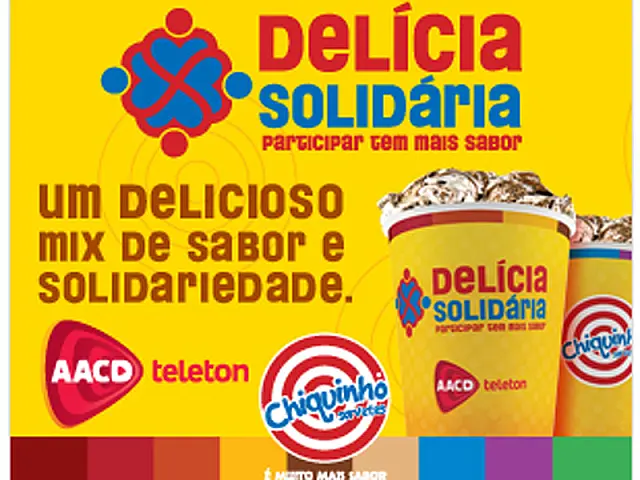 Chiquinho Sorvetes realiza promoção 'Delícia Solidária'