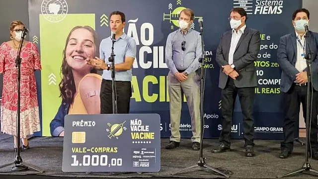 Vacinados em Campo Grande concorrerão a prêmios