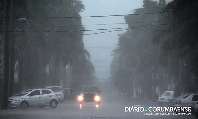 Corumbá registra 63 mm de chuva nas últimas horas