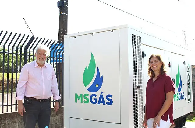MSGÁS instala gerador de energia elétrica a gás natural