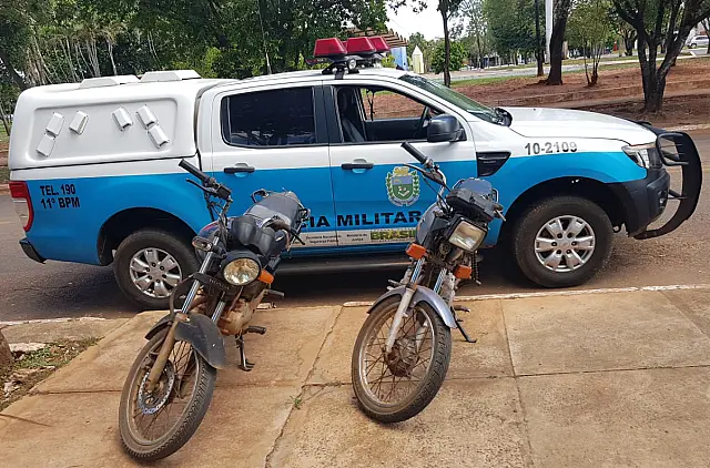 PM recupera duas motos furtadas em Nioaque