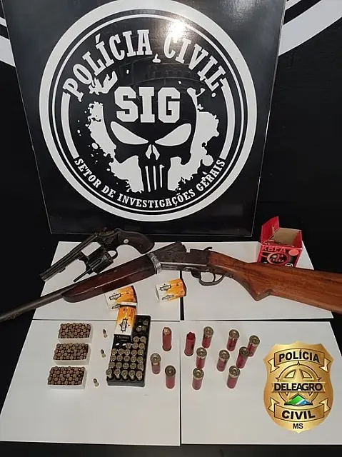 Homem é preso por posse irregular de arma de fogo em Aquidauana
