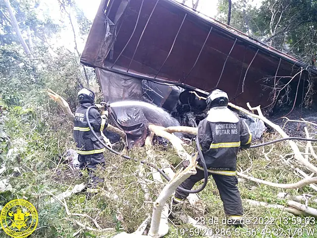 Passageiro ferido em acidente na BR-262 é encaminhado em estado grave à Capital