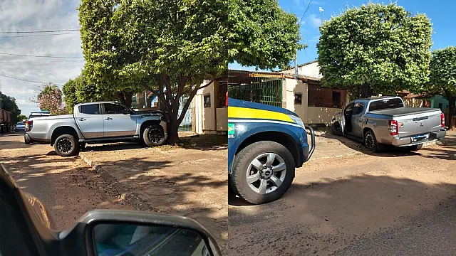 Em perseguição da PRF, homem perde controle e bate caminhonete em árvore