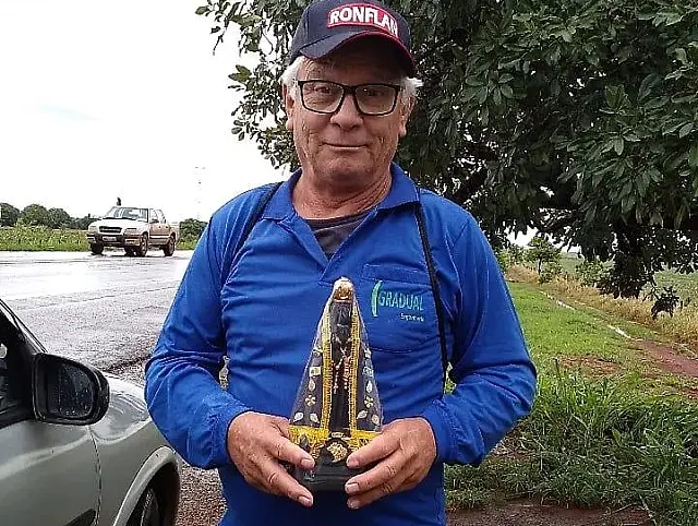 Rumo à capela em Piraputanga, seu Antonio é exemplo de fé e gratidão