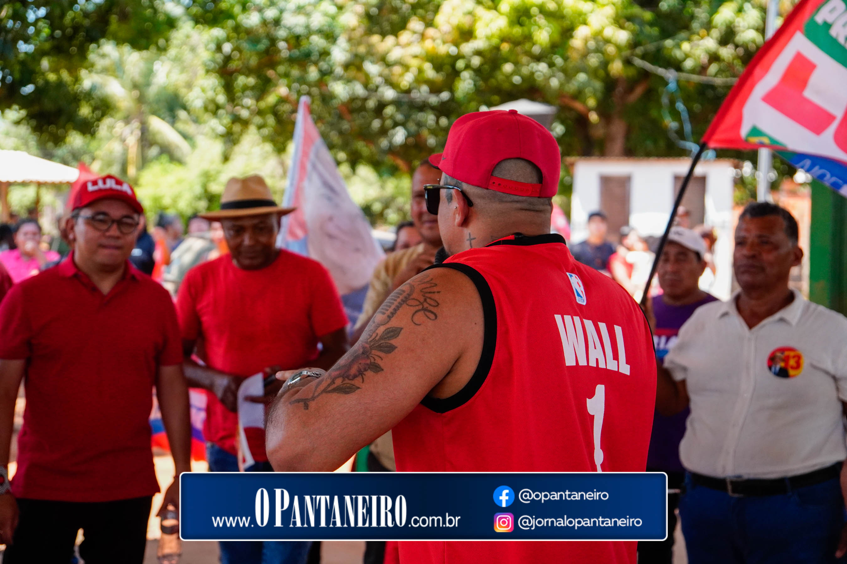 Carreata do Lula em Nioaque - Brejão e cidade O Pantaneiro