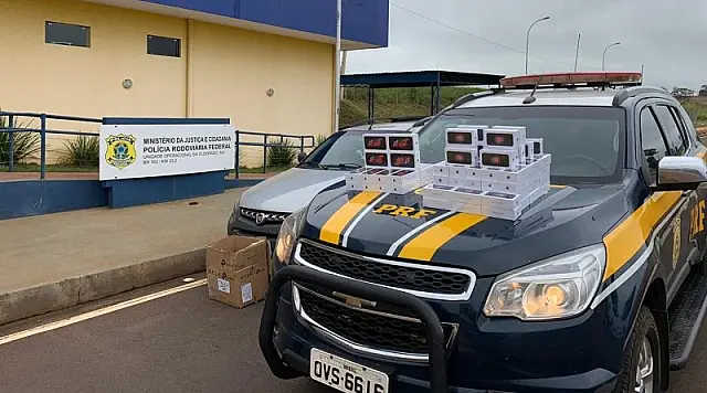 PRF apreende carga de 100 celulares avaliados em R$ 160 mil em MS