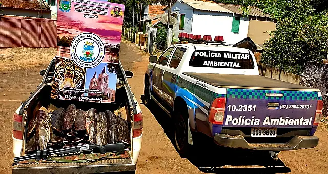 Rio Aquidauana: PMA apreende pescado fora da medida e uma arma